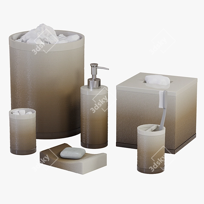 Reid Ombre Bath Set Veratex 3D model image 2