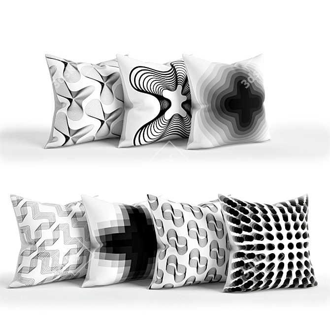 Karim Rashid Designer Pillows 3D model image 1