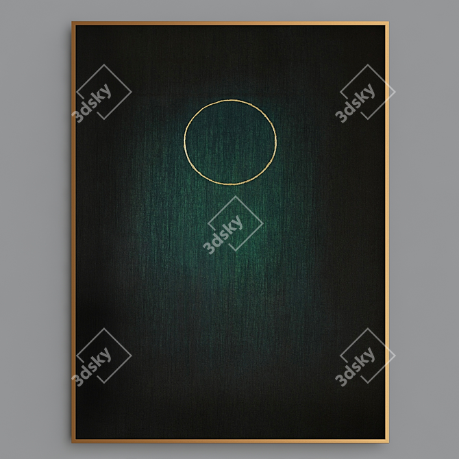 Lunar Splendor: Night Moon Art 3D model image 3