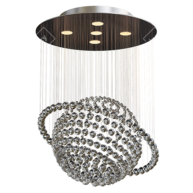 Elegant Crystal Chandelier 3D model image 1