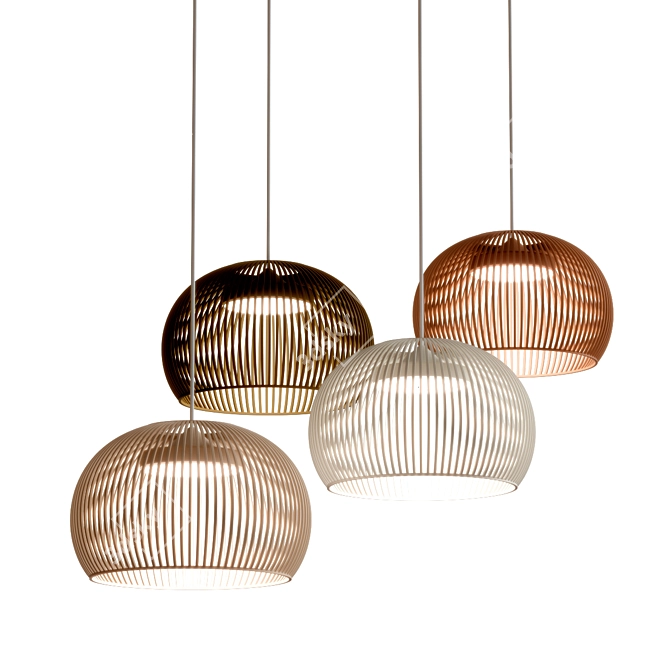 Bois Suspension Light Fixture 3D model image 1