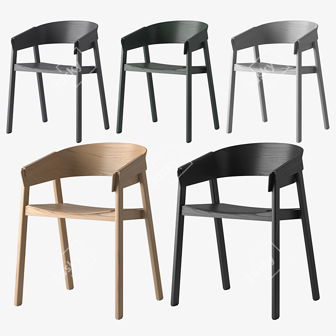 Stylish Muuto Cover Chair - Modern Design 3D model image 1