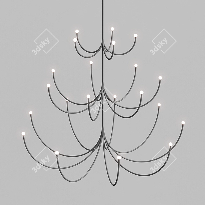 Arca 3 & Arca 2 Pendant Lights 3D model image 1