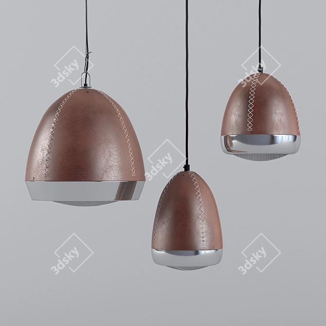 Modern Suspended Light Fixtures 3D model image 1