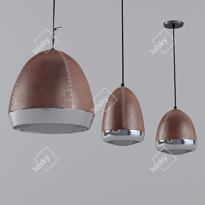 Modern Suspended Light Fixtures 3D model image 2