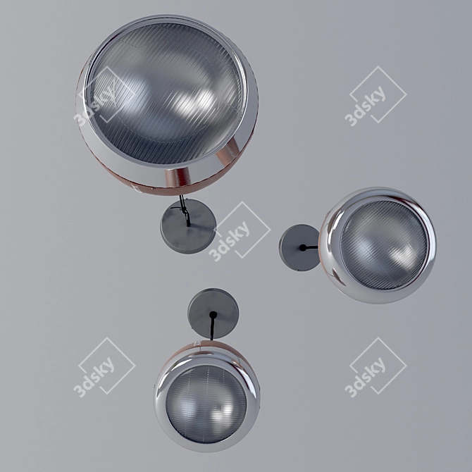 Modern Suspended Light Fixtures 3D model image 3