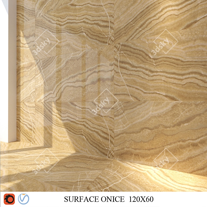 ITALON Surface Onice: Luxurious Rectified Ceramic Tiles 3D model image 1