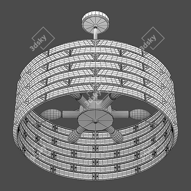 Amerigo Lightstar Chandelier 3D model image 3