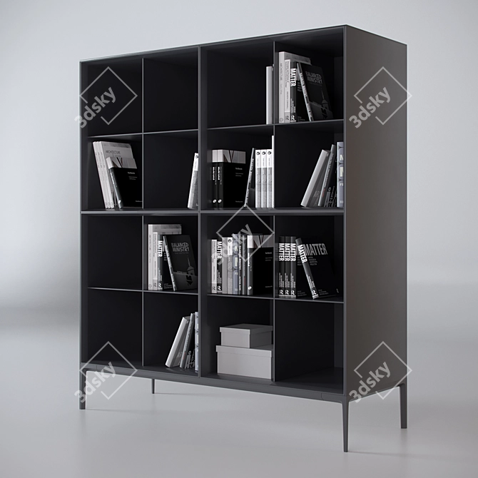 Modular Glass Cabinet: Rimadesio Self Up 3D model image 1