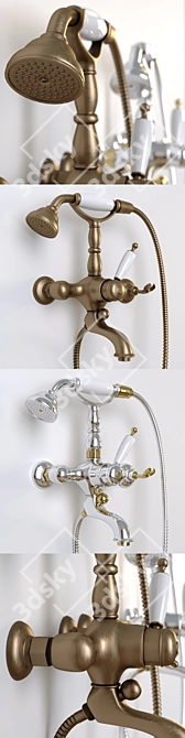 Migliore Oxford Shower Mixer 3D model image 2