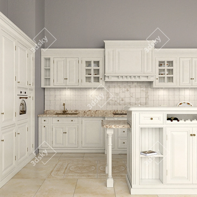 Brookman's English Kitchen 3D model image 2