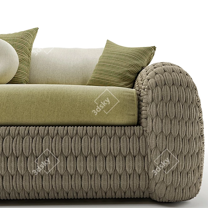 Elegant & Chic Manutti Kobo Sofa 3D model image 2