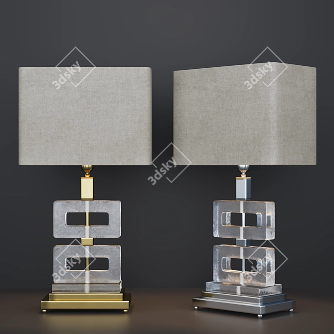 Elegant Eichholtz Umbria Table Lamp 3D model image 1