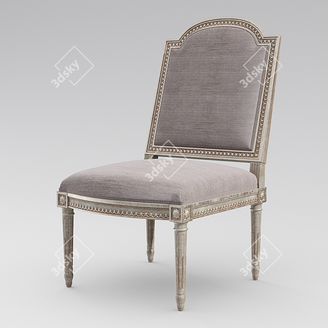 Elegant Colette Dining Chair 3D model image 1