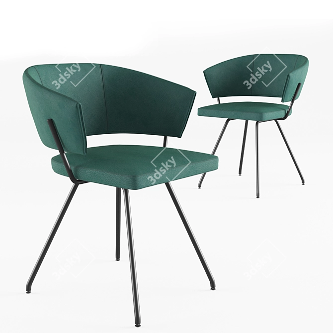 Elegant Bahia Chair: Modern Comfort 3D model image 1