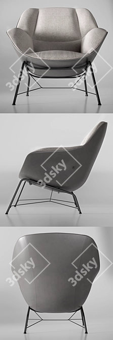 Elegant Jori Prelude Armchair 3D model image 3