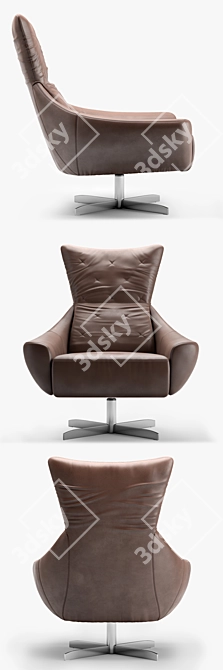 Modern Armchair by Loop & Co 3D model image 2