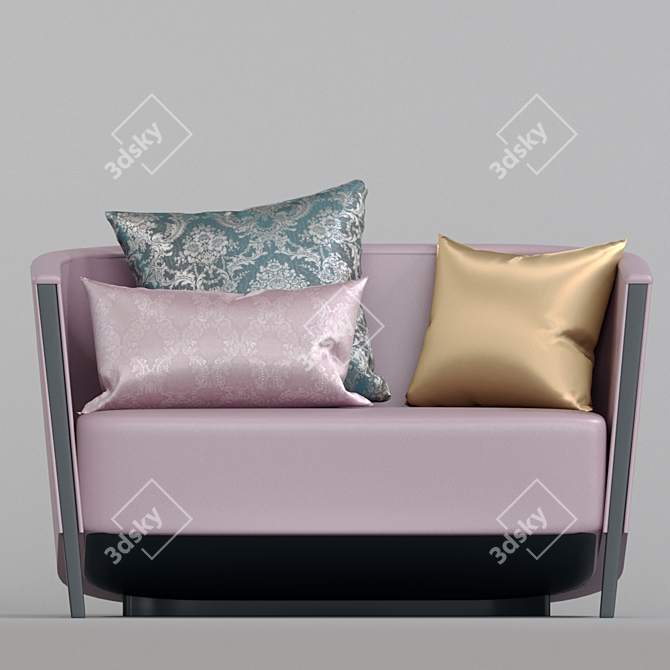 Luxury Italian-Designed Moroso Novecento Sofa 3D model image 3