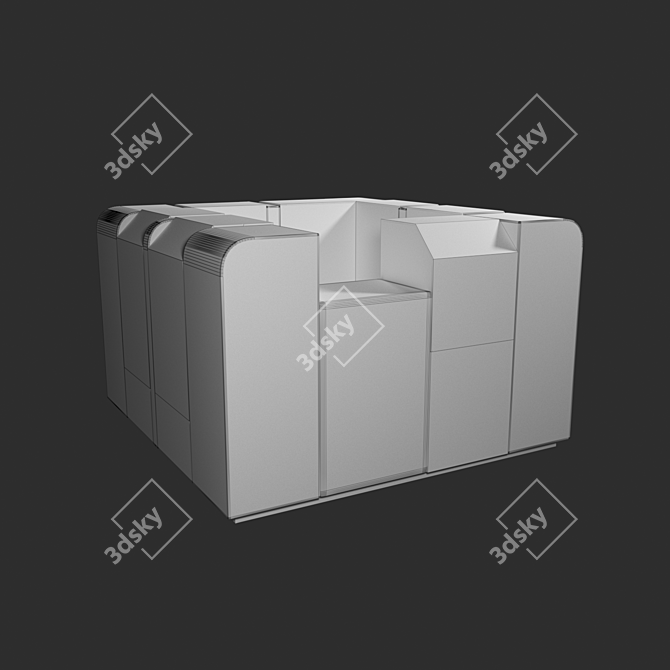 Compact Shopping Islet 3D model image 3