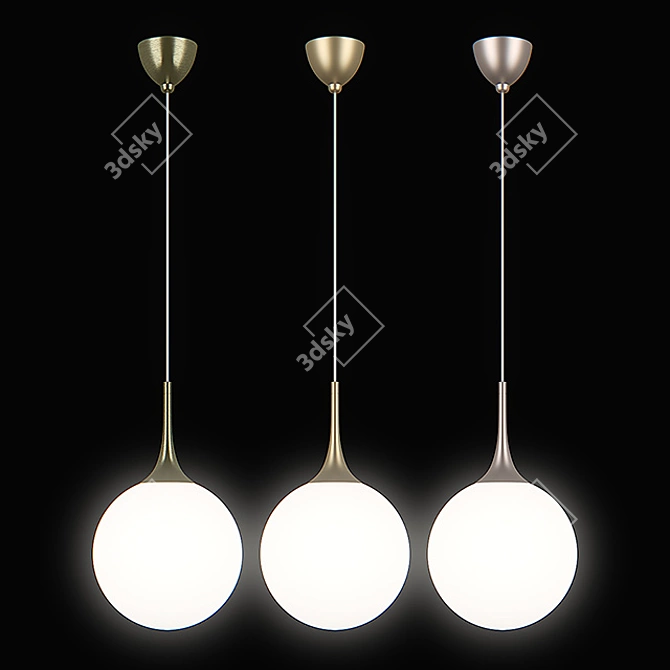 81303x Globo Lightstar Pendant - Bronze/Gold/Champagne 3D model image 2
