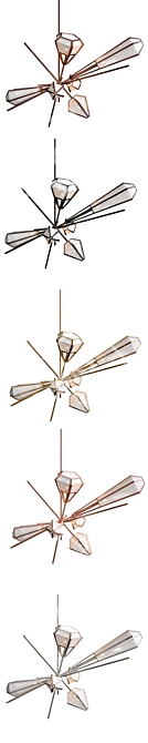 Modern elegance meets grandeur: HARLOW Large Chandelier 3D model image 2