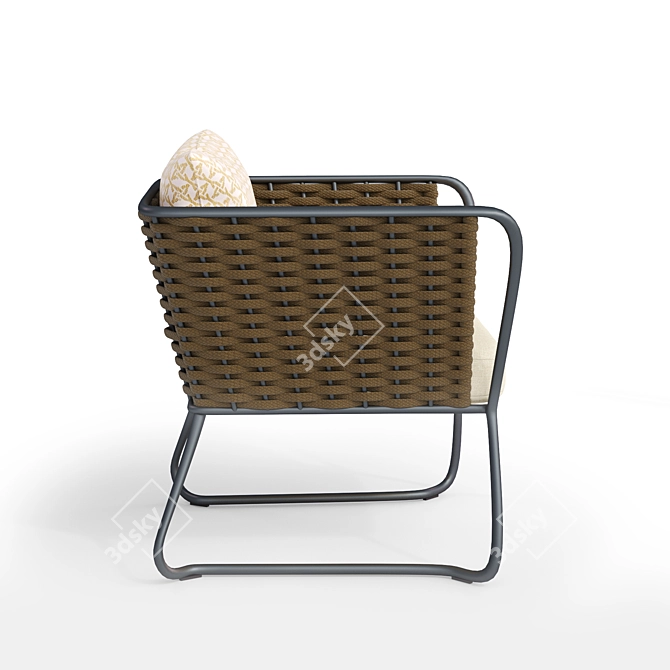 Modern Outdoor Armchair PORTOFINO 3D model image 3