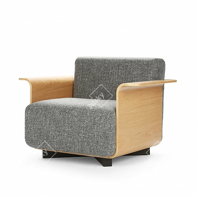 Modern Pebble Chair 3D model image 1