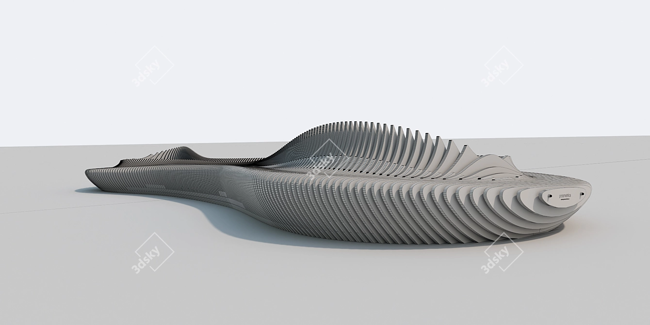 Modern Parametric Bench: GI-3.1 3D model image 3