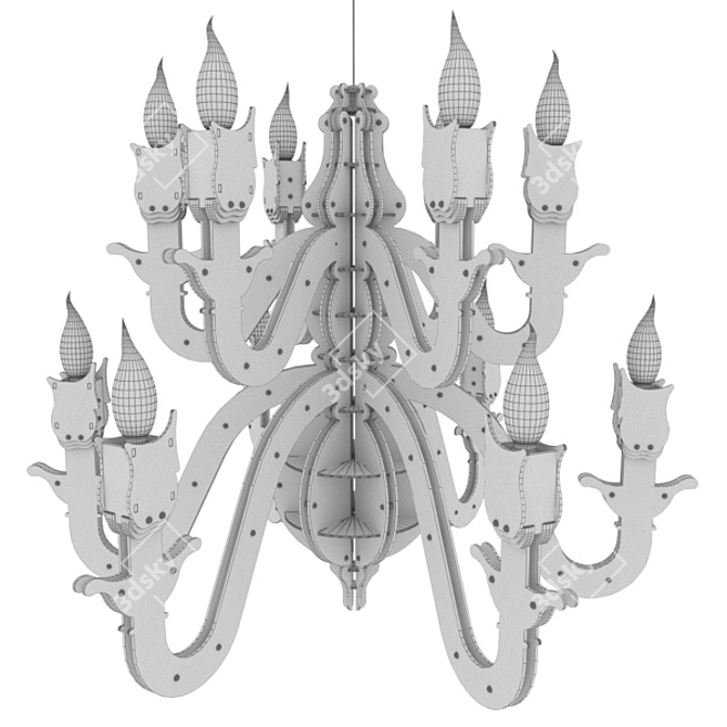 Eclectic 6 + 6 - Light Mechanics Pendant 3D model image 2