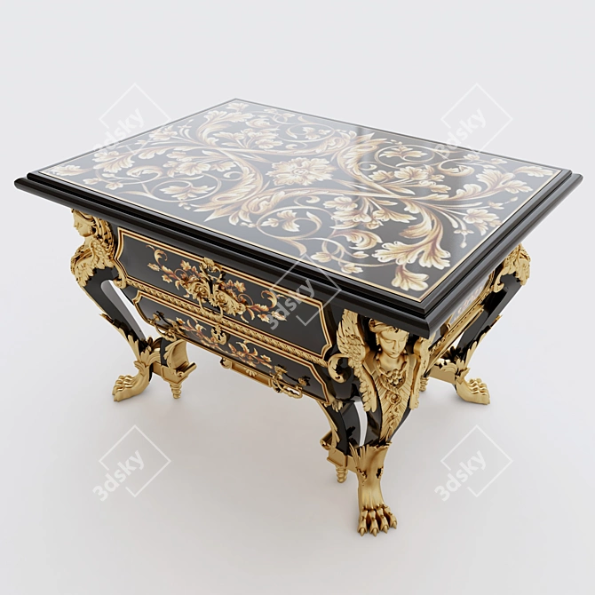 Elegant Classic Sideboard 3D model image 1