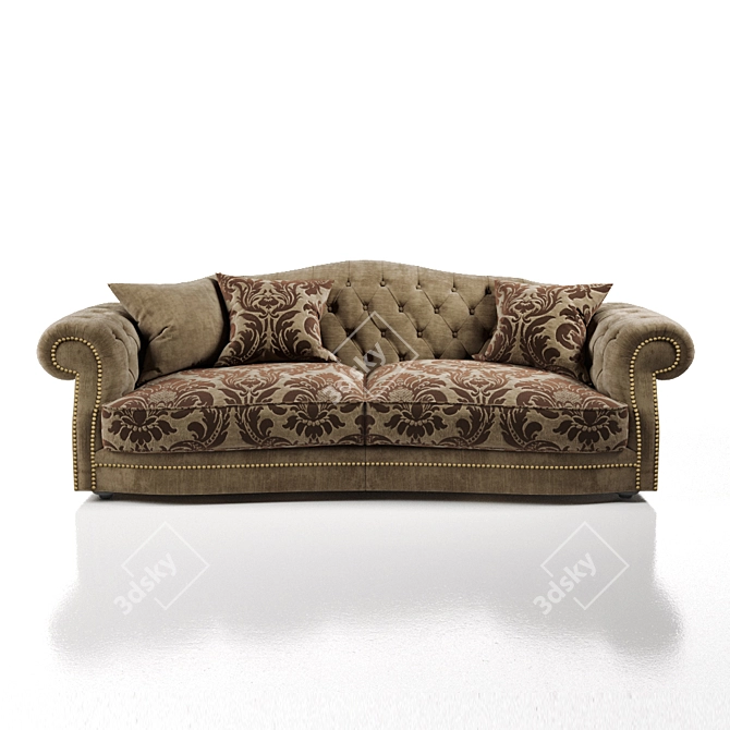 Elegant Lord Sofa 3D model image 1