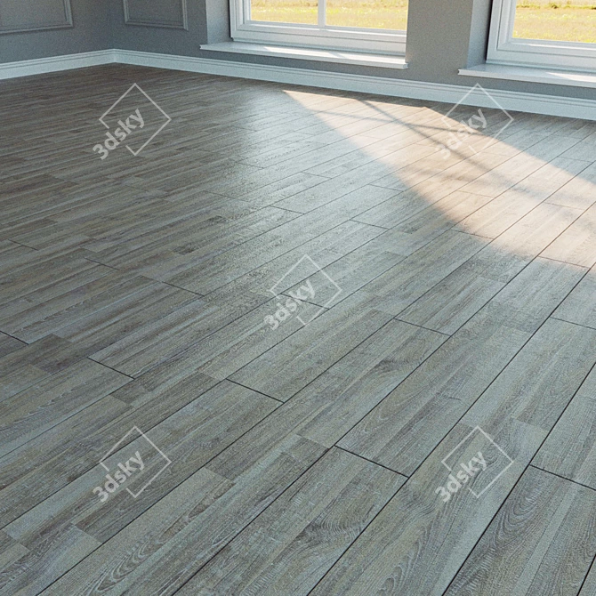 Title: Esche Rivoli Laminate - Natural Wood Flooring 3D model image 1