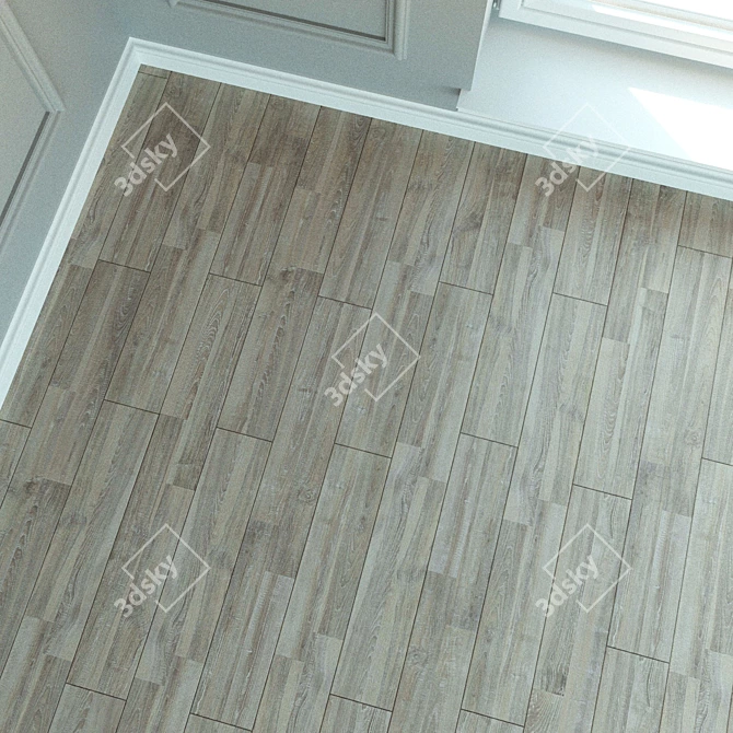 Title: Esche Rivoli Laminate - Natural Wood Flooring 3D model image 3