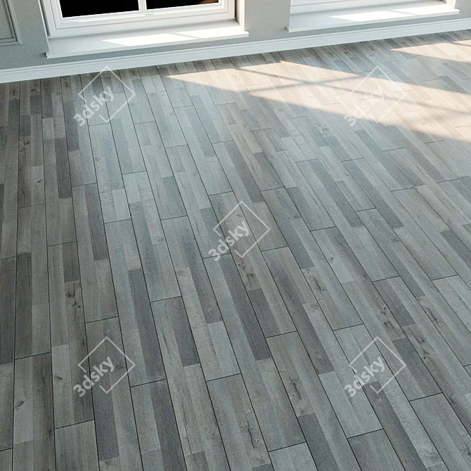 Natural Wood Laminate Flooring 3D model image 2