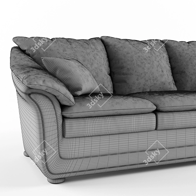 Streamline Muscat Sofa: Accurate Model with High-Quality Details 3D model image 3