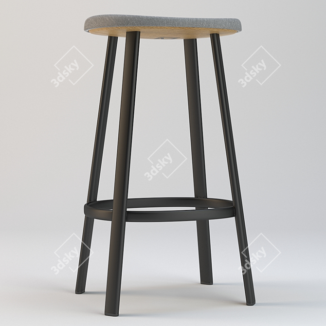 Luxury ANNO Stool - Elegant & Versatile 3D model image 3