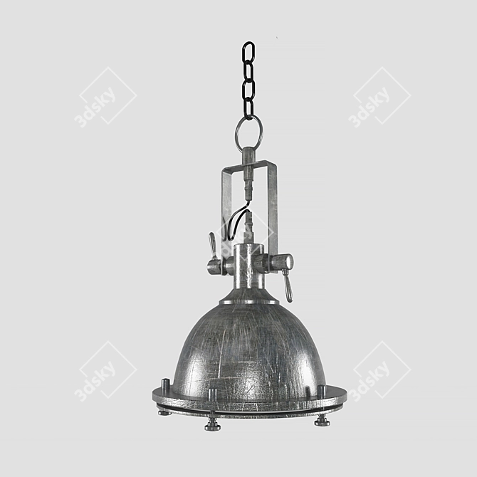 Rustic Elegance: Manitoba Pendant Light 3D model image 1