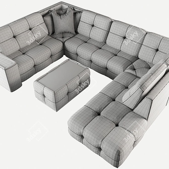 MasterMebel Spilberg - Elegant Turbosmooth Sofa 3D model image 3