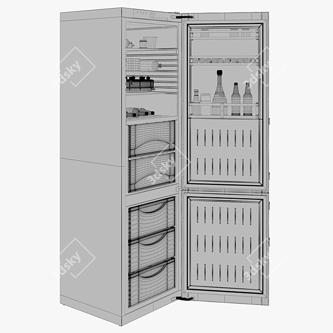 Liebherr CBS 1360: Precise 3D Model & Versatile Rendering Formats 3D model image 3