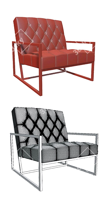 Comfort Plus Arm Chair 3D model image 3
