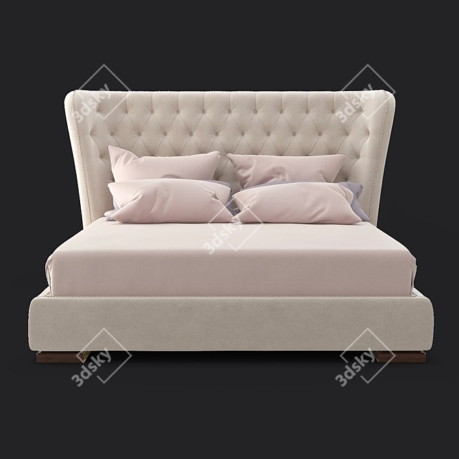 MESTRE Bed by FRATELLI BARRI 3D model image 1