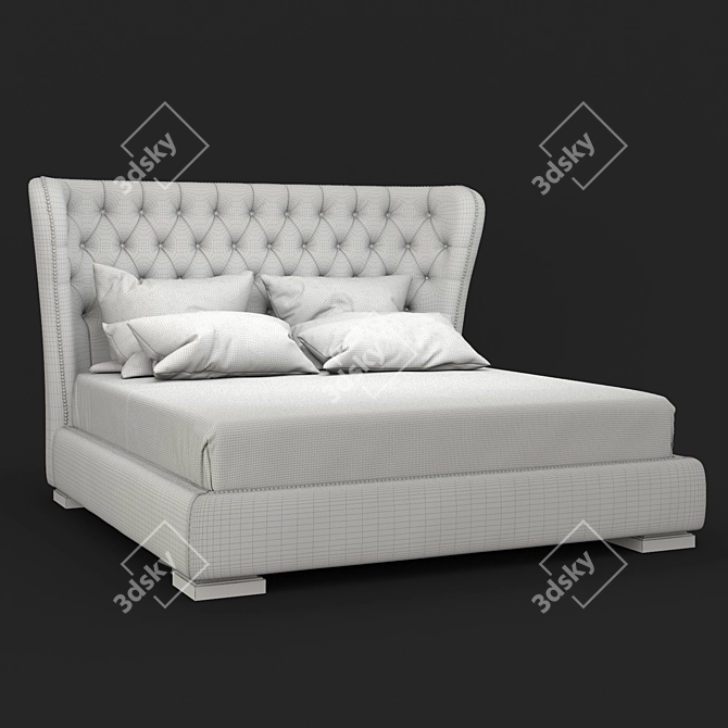 MESTRE Bed by FRATELLI BARRI 3D model image 2