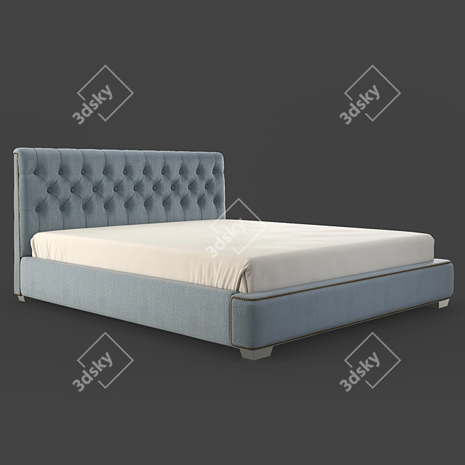 Elegant MESTRE Bed by Fratelli Barri 3D model image 1