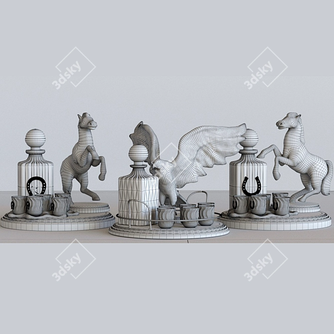 Majestic Creatures Drink Set 3D model image 2