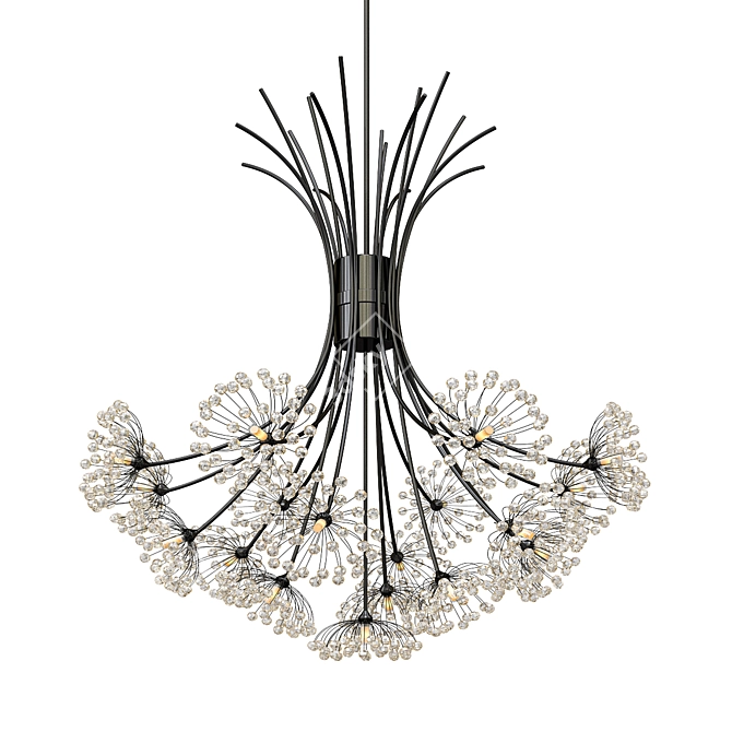 Nordic Dandelion Chandeliers 3D model image 1