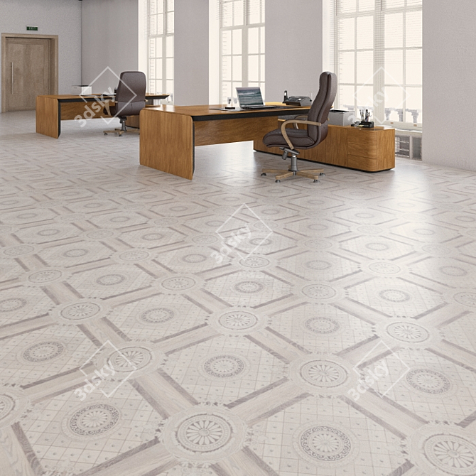 Seamless Vinyl Flooring by Tarkett 3D model image 3