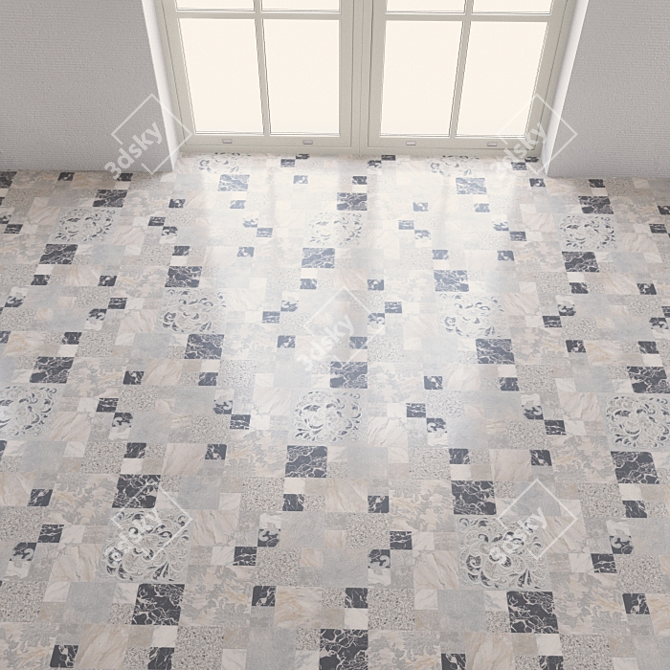 Seamless Tarkett Vinyl Flooring 3D model image 2