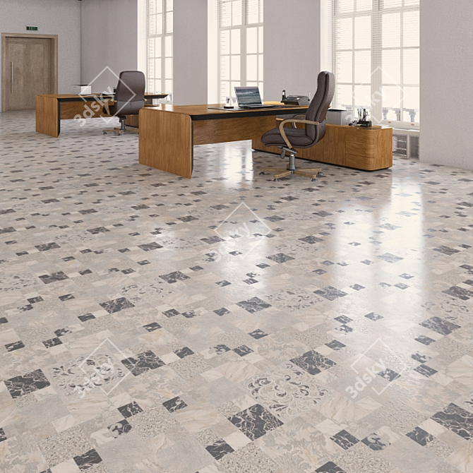 Seamless Tarkett Vinyl Flooring 3D model image 3