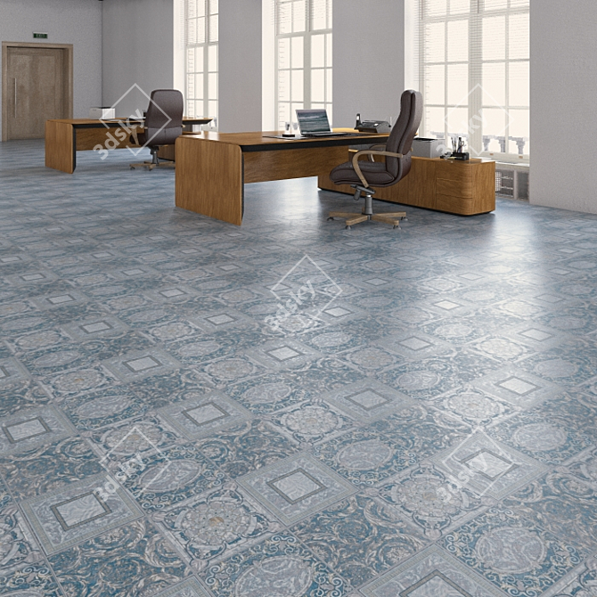 Seamless Vinyl Flooring by Tarkett 3D model image 3