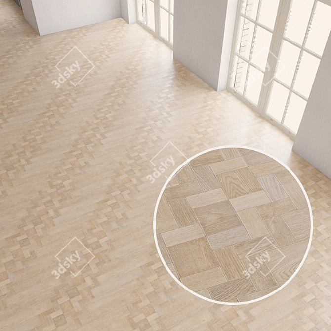 Title: Seamless Vinyl Flooring by Tarkett 3D model image 1